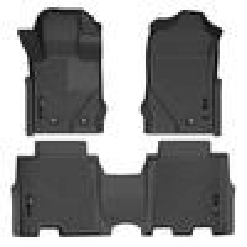 Husky Liners 2021 Ford Bronco 4 Door Weatherbeater Front & 2nd Seat Floor Liners - Black thumbnail 2
