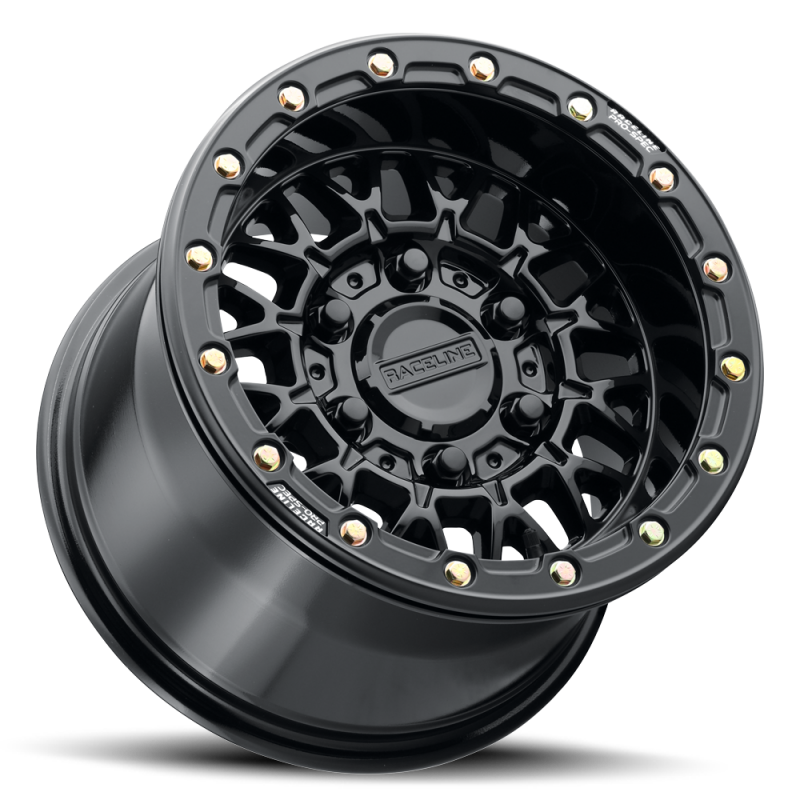 Raceline A15 Omega 15x7in / 5x114.3 BP / 25mm Offset / 68mm Bore - Gloss Black thumbnail 7