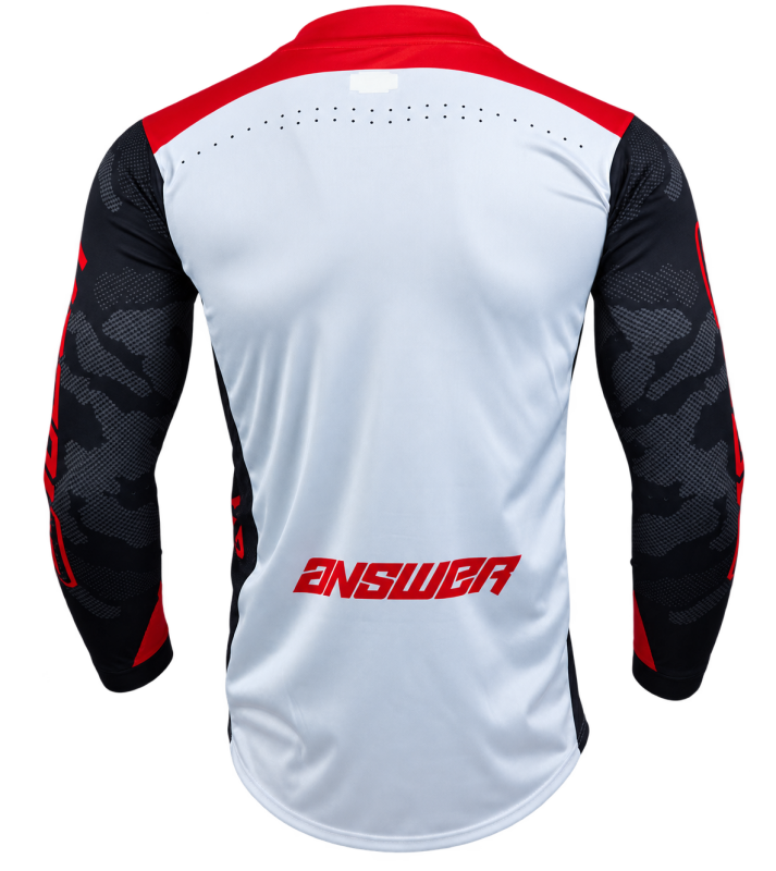 Answer LE Elite Camo Jersey Red/White/Black Youth - Large thumbnail 2