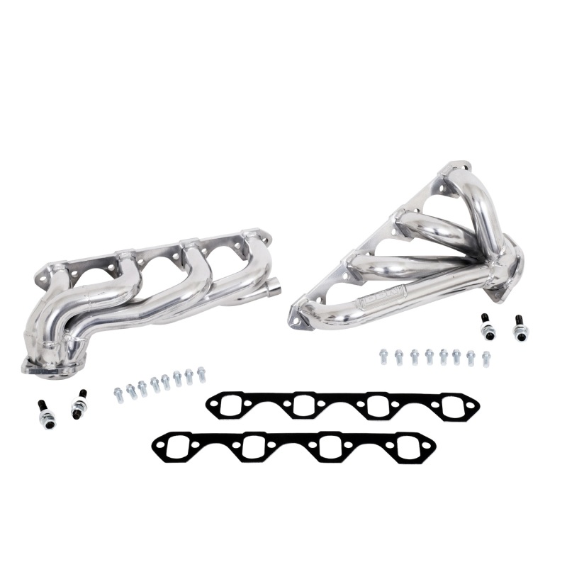BBK 87-95 Ford F150 Truck 5.8 351 Shorty Unequal Length Exhaust Headers - 1-5/8 Silver Ceramic thumbnail 2