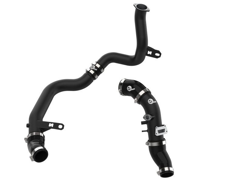 BladeRunner Aluminum Hot and Cold Charge Pipe Kit Black