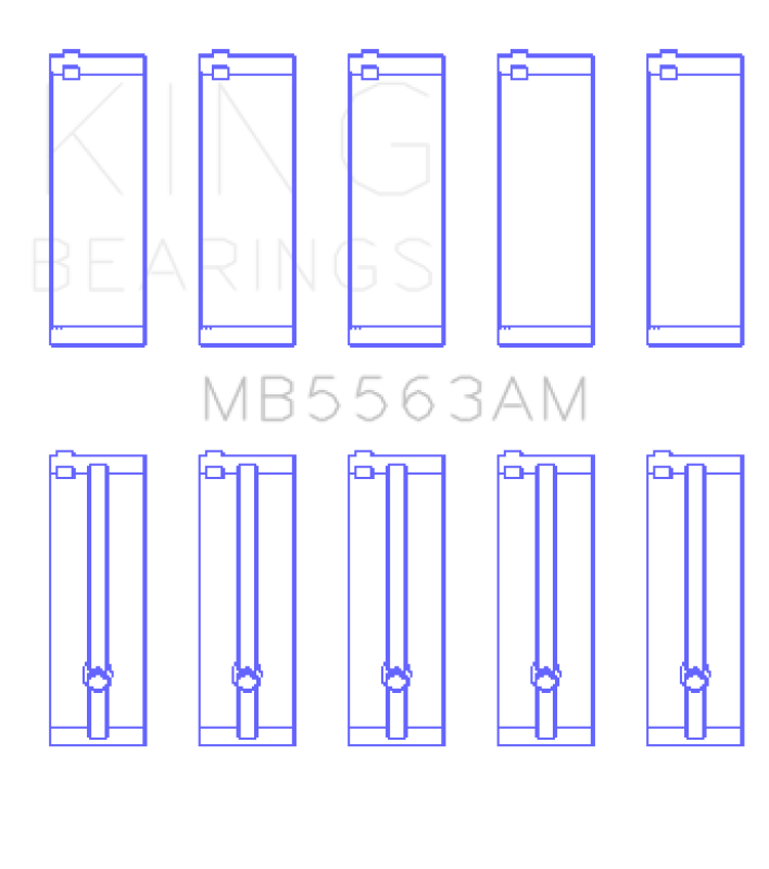 King Engine Bearings Toyota 3Y (Size +1.0mm) Main Bearing Set