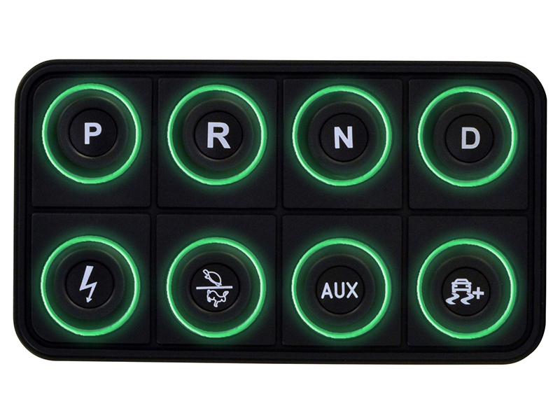 AEM EV 8 Button Keypad CAN Based Programmable Backlighting