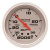Autometer Ultra-Lite 66.7mm Short Sweep Electronic 30 IN Hg / 30 PSI Vacuum/Boost Gauge thumbnail 6