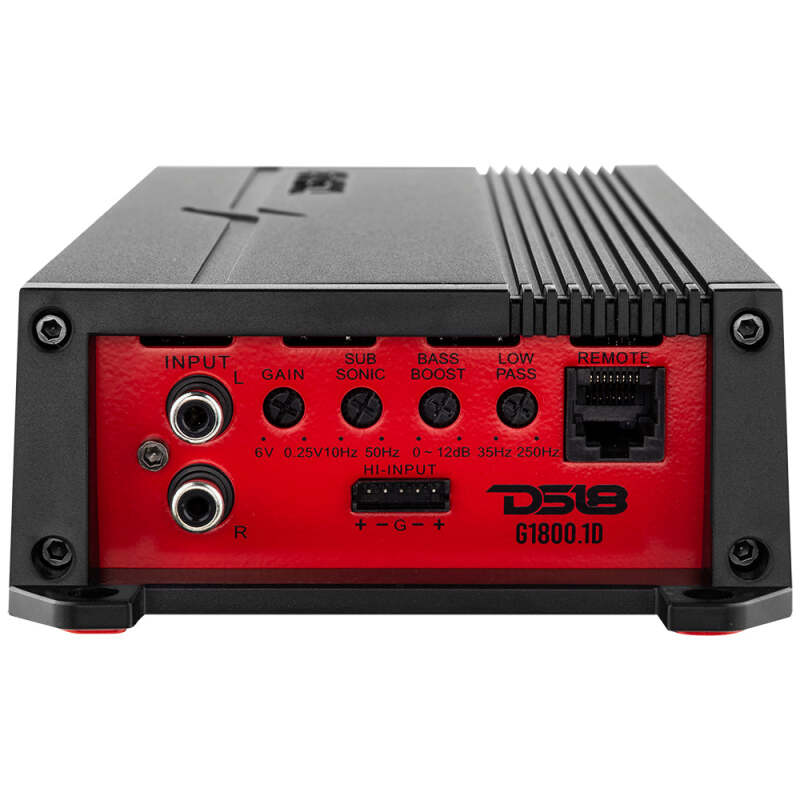 DS18 1-Channel Amplifier 600/1ohm 400/2ohm 250/4ohm Watts RMS thumbnail 6
