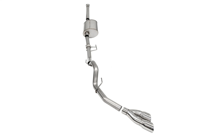 Corsa 2021-2025 Ford F-150 SuperCrew/6.5in Bed 3.5L V6 Sport Cat-Back Single Side Exit-Polished thumbnail 2