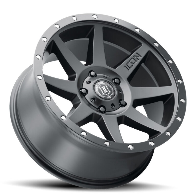 REBOUND 20X9 6X139.7 16MM SATIN BLACK WHEEL