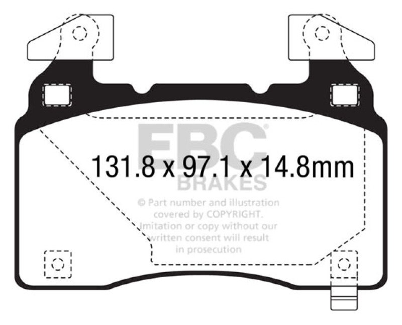 EBC S1 Brake Pad and Rotor Kit (1x ebcRK7520, 1x ebcUD14741) thumbnail 9