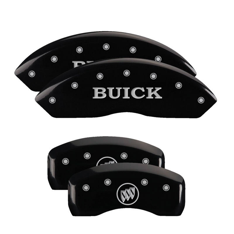 MGP 4 Caliper Covers Engraved Front Buick Rear Black Finish Silver Char 2017 Buick Envision thumbnail 7