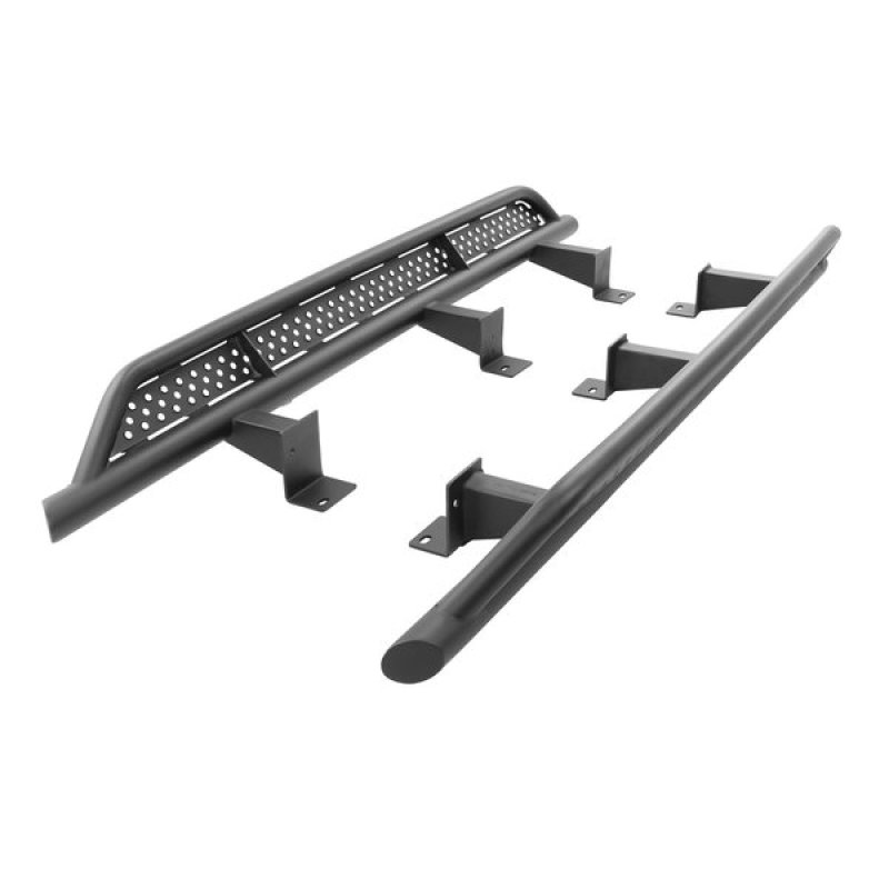 Go Rhino 20-24 Jeep Gladiator JT Xtreme Frame Mount Sliders - Tex. Blk (Drilling Req.) thumbnail 7