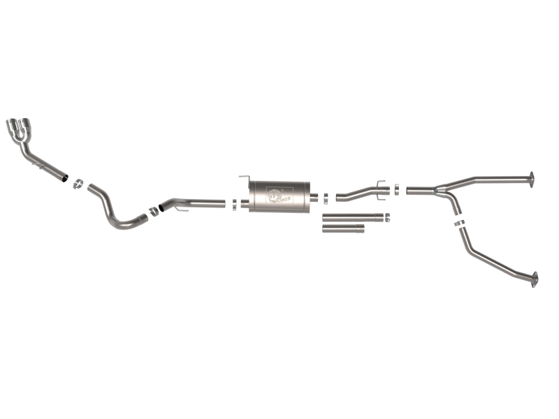 aFe 2022 Toyota Tundra V6-3.5L (tt) Vulcan Series 2.5in to 3in 304 SS Cat-Back Exhaust w/ Polish Tip thumbnail 8