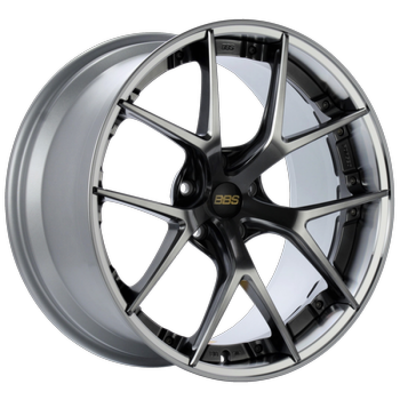 BBS RI-S 20x10 5x112 ET38 Diamond Black Center / Diamond Cut Lip Wheel -82mm PFS/Clip Required