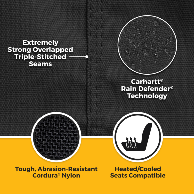 Covercraft 25 Toyota 4Runner Carhartt Super Dux SeatSaver Front Row Custom Seat Cover - Black
