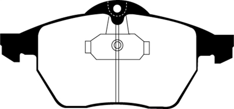 EBC 99-02 Saab 9-3 Convertible Redstuff Front Brake Pads thumbnail 7