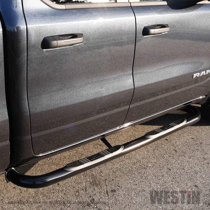 Westin 19-20 Ram 1500 Crew Cab E-Series 3 Nerf Step Bars - Black thumbnail 8