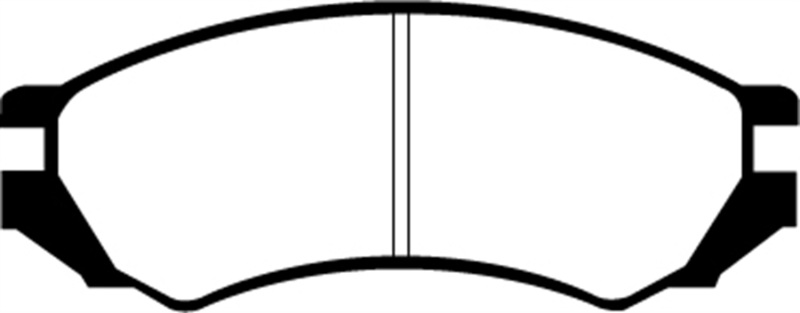 EBC 91-93 Nissan NX 2.0 (ABS) Yellowstuff Front Brake Pads thumbnail 7