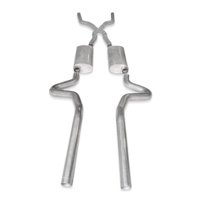 Stainless Works Chevy Chevelle LS1 Hot Rod 1968-72 Exhaust 3in Stainless Turbo Mufflers thumbnail 4