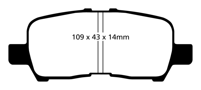 EBC 05-09 Buick Allure (Canada) 3.6 Yellowstuff Rear Brake Pads
