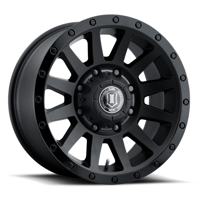 ICON Alloys Wheels 2018908152DB WHEEL COMPRESSION HD DBL BLK - 18 X 9 / 8 X 170 / 6 MM / 5.25" BS thumbnail 2