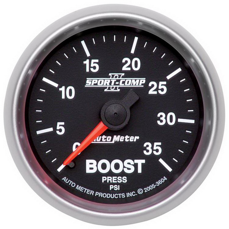 Autometer Sport-Comp II Mechanical 52mm 0-35 PSI Boost Gauge thumbnail 4