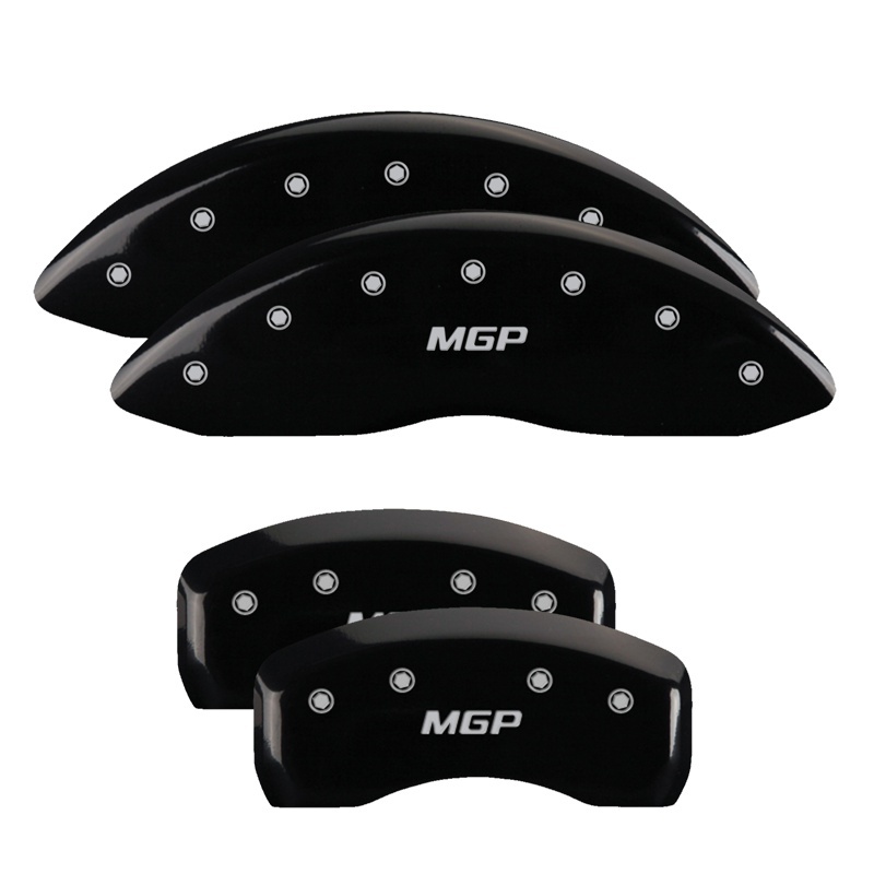 MGP 4 Caliper Covers Engraved Front & Rear MGP Black finish silver ch thumbnail 6