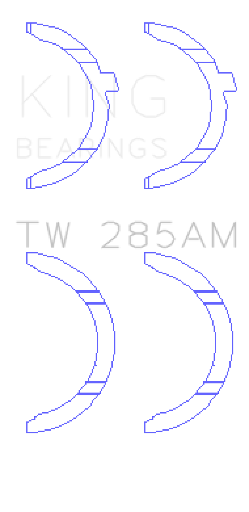 King Engine Bearings 94-01 Toyota 2.4L 2RZ-FE/2.7L 3RZ-FE Thrust Washer Set thumbnail 2