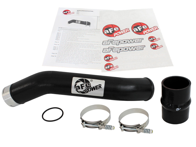 BladeRunner 3 IN Aluminum Hot Charge Pipe Black