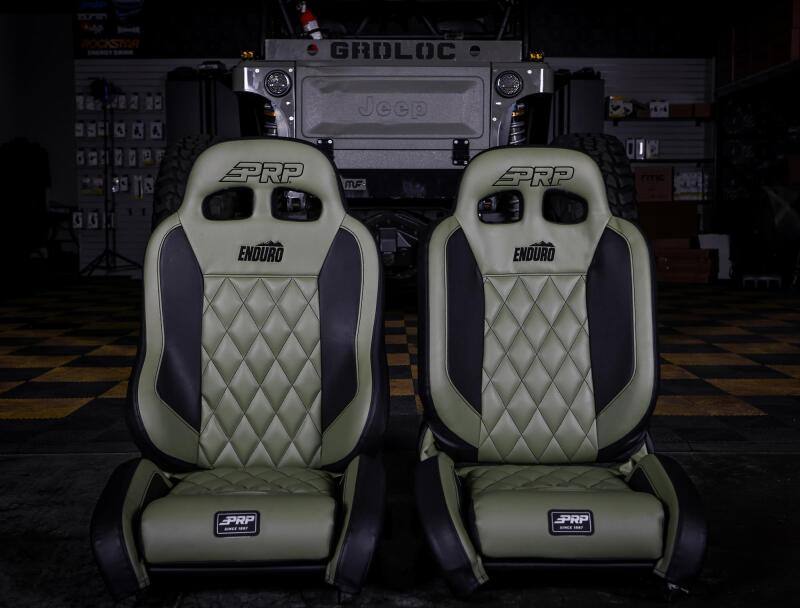 PRP EnduroCrawl Reclining Suspension Seat (Driver Side) - Black Tweed thumbnail 8
