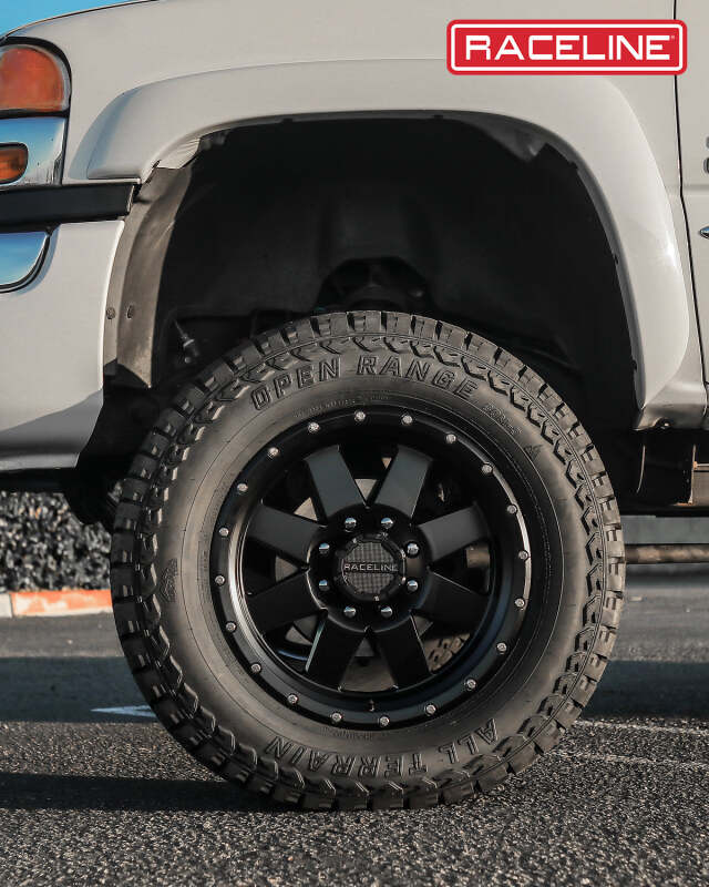Raceline 935B Defender 18x9in / 8x170 BP / 18mm Offset / 130.81mm Bore - Satin Black Wheel thumbnail 7