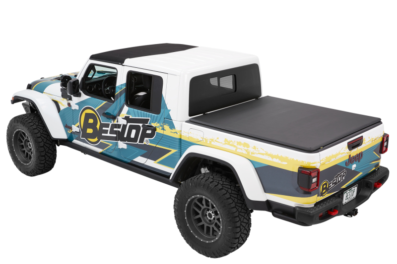 Bestop Fold Soft Tonneau - 20-26 Jeep Gladiator For 5 Ft. Bed Ez (Black Diamond)
EZ-Fold Soft Tonneau