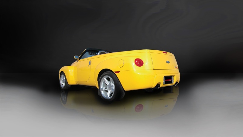 Corsa 2005-2006 Chevrolet SSR 5.3L V8 3in Cat-Back Dual Rear w Single 4in Black Pro-Series Tips thumbnail 7