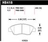 HAWK Blue 9012 Brake Pad Sets