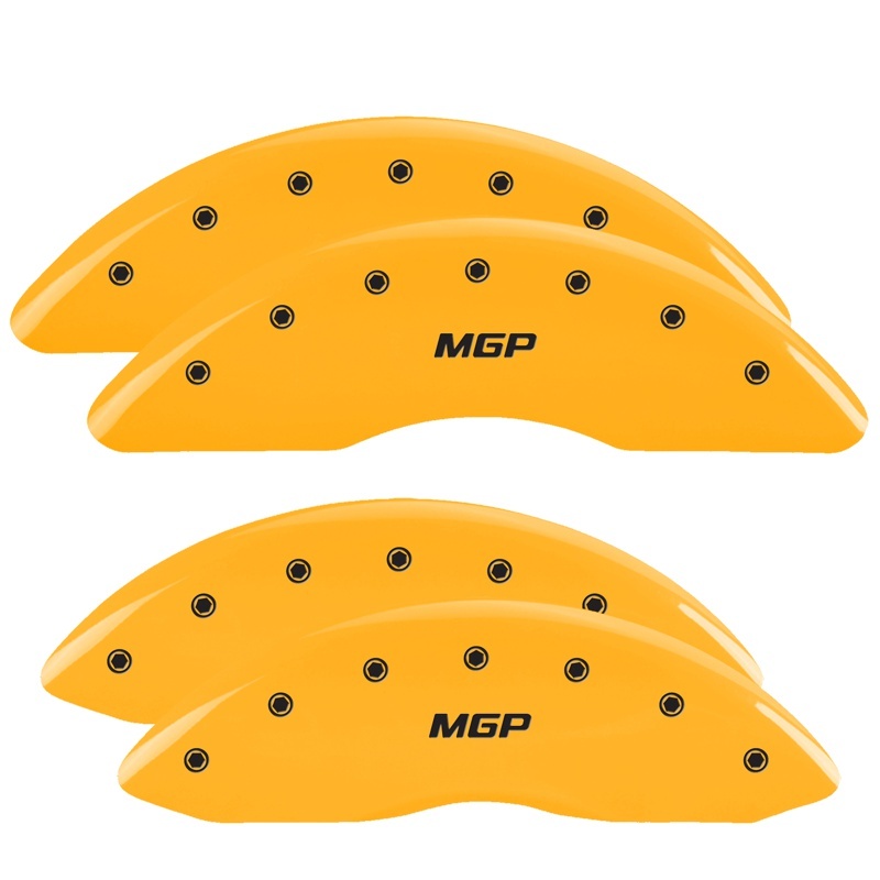 MGP Front set 2 Caliper Covers Engraved Front Cruze Black finish silver ch thumbnail 5
