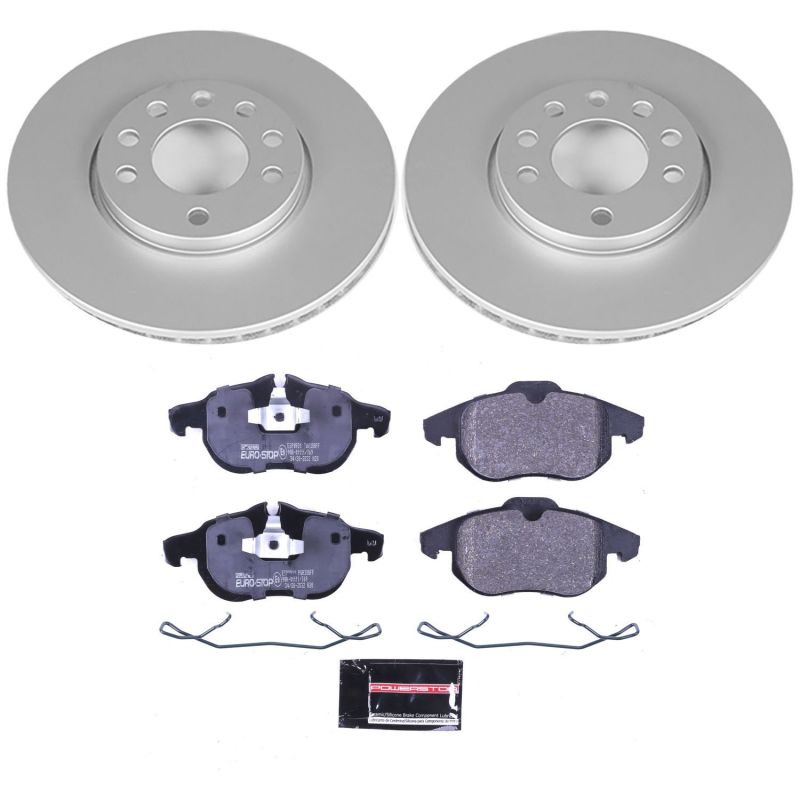 Power Stop 06-07 Saab 9-3 Front & Rear Euro-Stop Brake Kit (1x psbESK978, 1x psbESK983) thumbnail 8