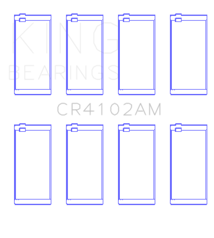 King Engine Bearings Toyota 2L (Size +0.75mm) Connecting Rod Bearing Set thumbnail 3