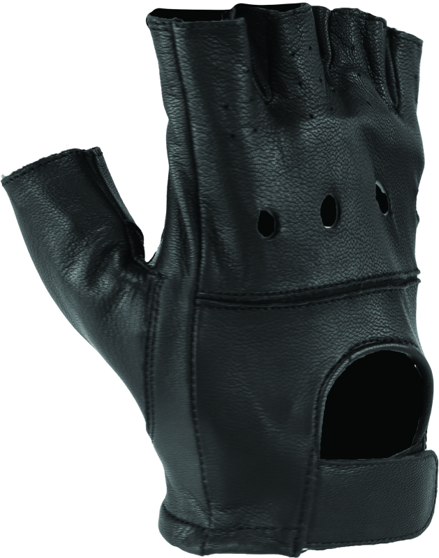 Kuryakyn Leather By River Road Hollister Shorty Gloves Black - Small thumbnail 4