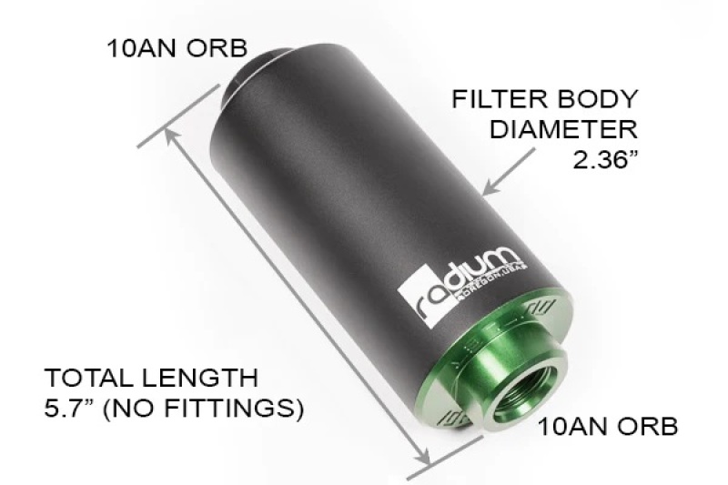 Radium Engineering Fuel Filter Kit w/ 100 Micron Stainless Filter thumbnail 4