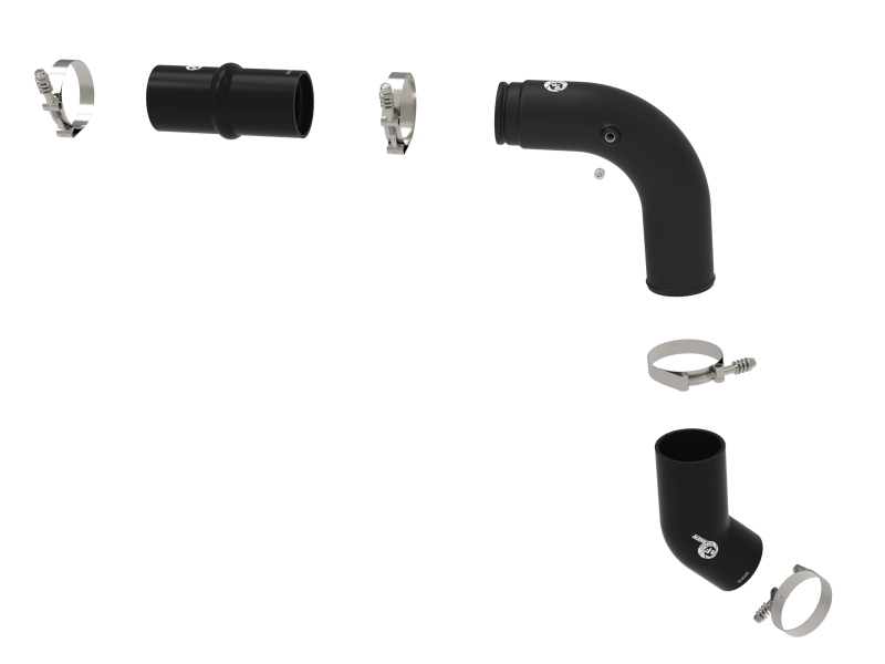 aFe BladeRunner 3in Aluminum Hot Charge Pipe Black RAM Diesel Trucks 25-26 L6-6.7L (td) thumbnail 6