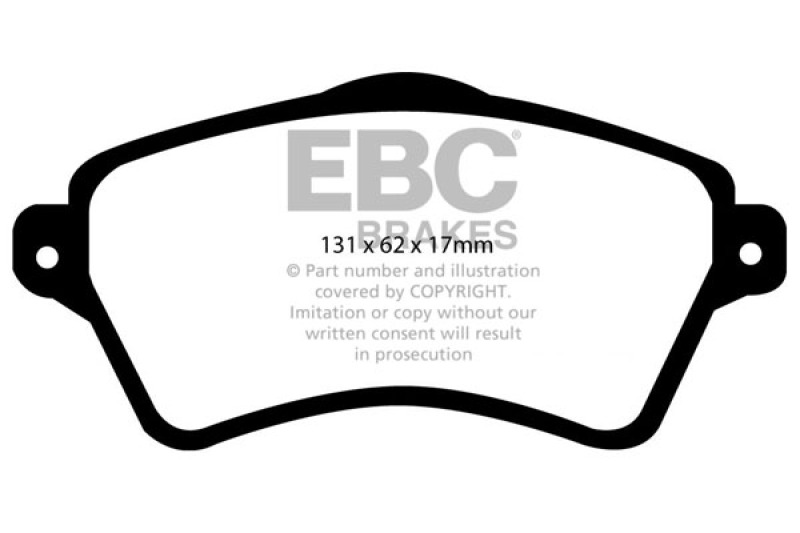 EBC 01-05 Land Rover Freelander 2.5 Greenstuff Front Brake Pads thumbnail 4