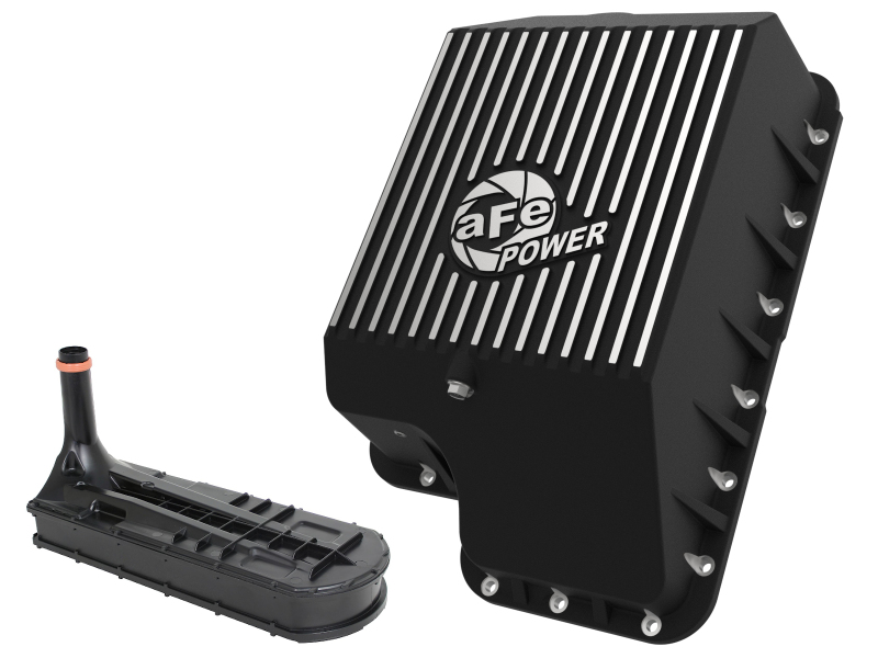 aFe Transmission Pan (Black); Ford Diesel Trucks 03-10 V8-6.0/6.4L (td) thumbnail 4