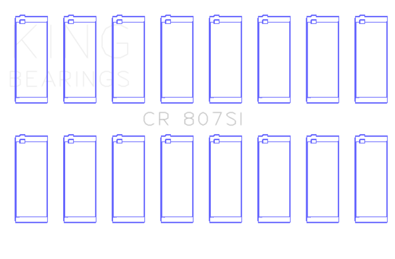King Engine Bearings Chevrolet SBC 307Ci 350Ci & Gen Iii/Iv (Size STDX) Connecting Rod Bearing Set thumbnail 3