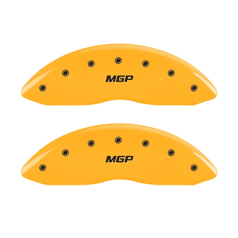 MGP 2 Caliper Covers Engraved Front MGP Yellow Finish Black Characters 2005 Toyota Tundra thumbnail 2
