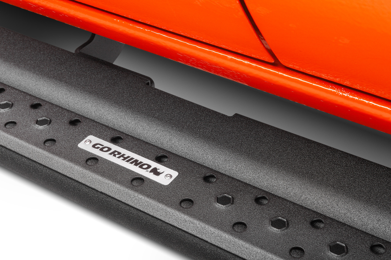 Go Rhino 19-23 Ram 1500 Quad Cab Dominator Extreme DSS SideSteps Complete Kit w/ SideStep & Brackets (1x gorD64306TK, 1x gorDSS60080T) thumbnail 9