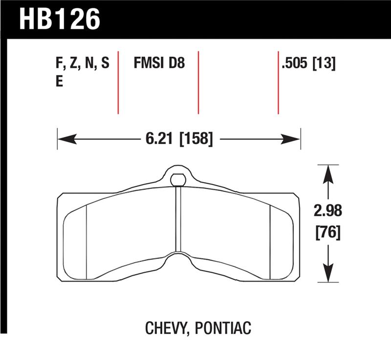 HAWK HPS 5.0 Brake Pad Sets