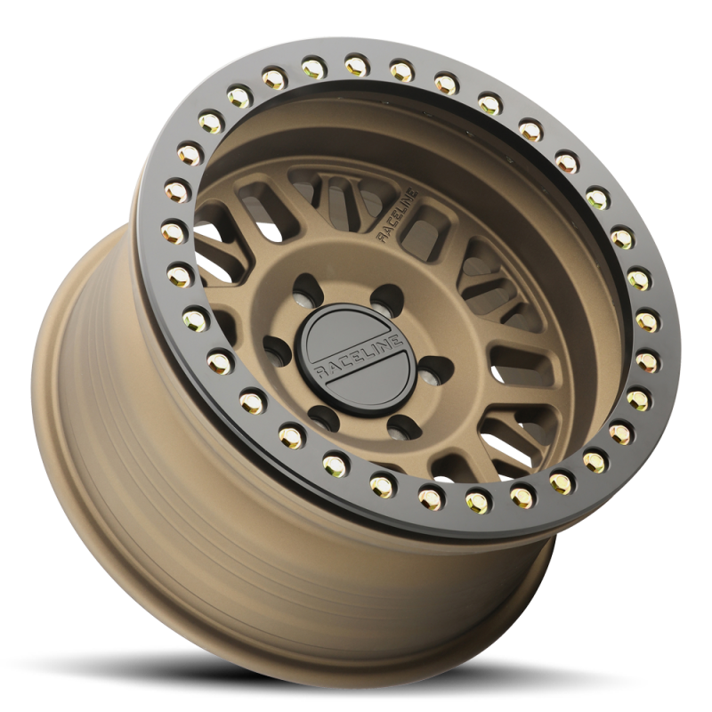 Raceline RT951B Ryno 17x9in/8x165.1 BP/-12mm Offset/130.81mm Bore - Bronze & BLK Ring Beadlock Wheel thumbnail 7