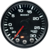 Autometer Spek-Pro Gauge Vac/Boost 2 1/16in 30Inhg-30psi Stepper Motor W/Peak & Warn Black/Black thumbnail 9