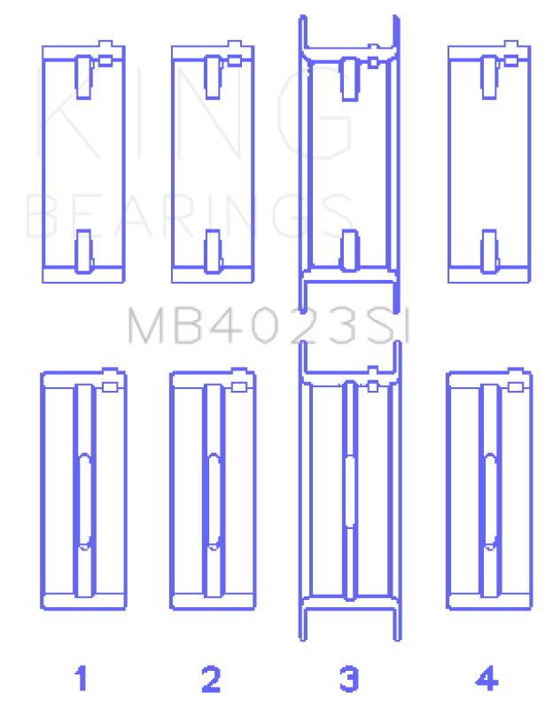King Engine Bearings For FORD TAURUS V6 245CI/177CI/ Main Bearing thumbnail 7