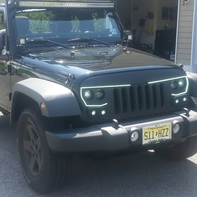Oracle VECTOR Series Full LED Grille - Jeep Wrangler JK - NA thumbnail 8
