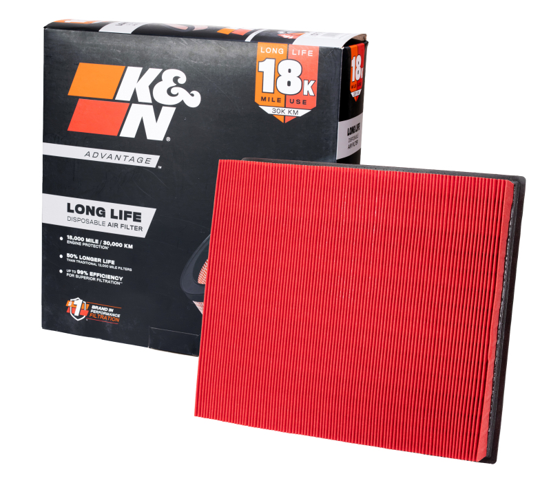 K&N Advantage Air Filter 18K Miles Dodge Ram 2500/3500 Pickup L6-5.9L Dsl 2003-2009 thumbnail 3