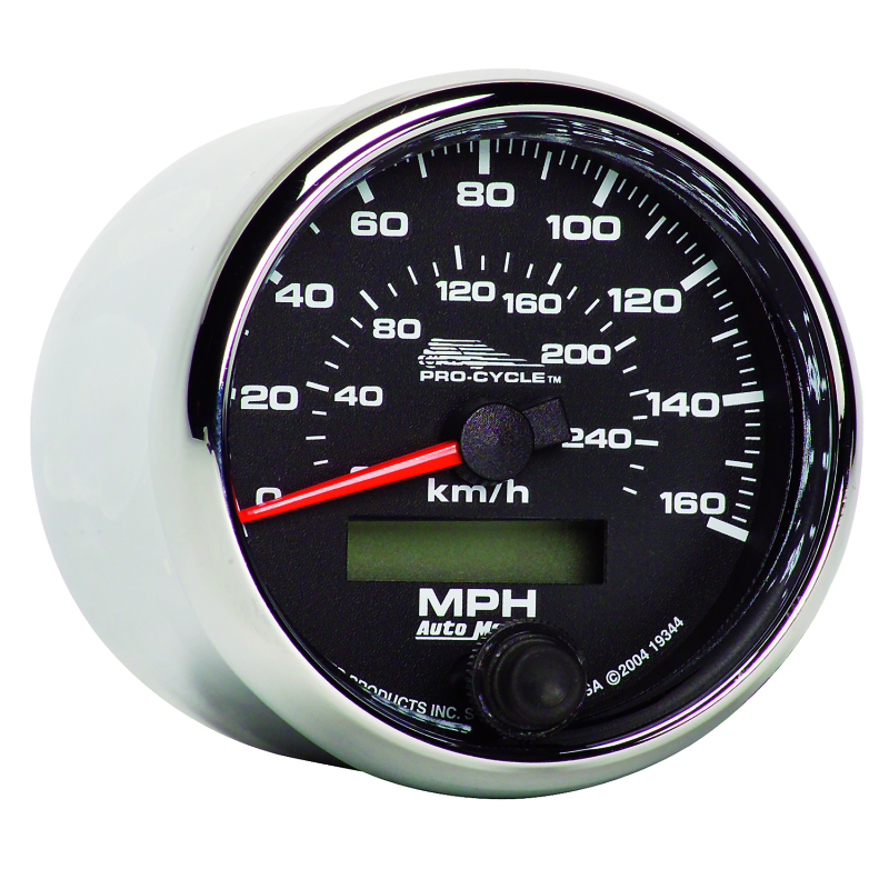 Autometer Pro-Cycle Gauge Speedo 2 5/8in 160 Mph/260Kmh Elec Black thumbnail 5